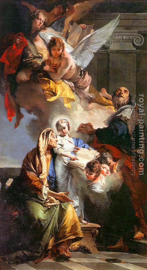 Giovanni Battista Tiepolo : The Education of the Virgin Mary